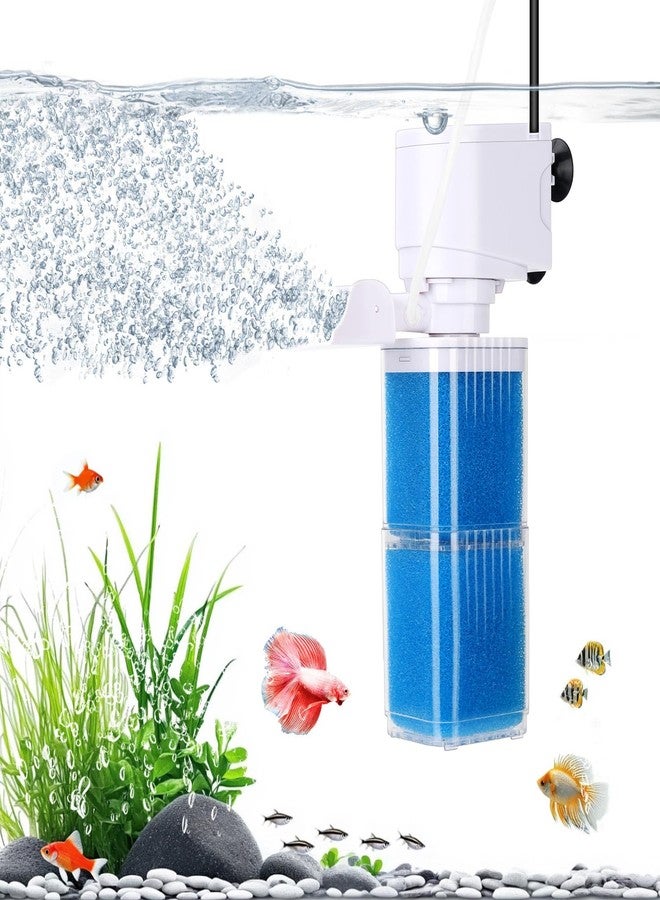 fishkeeper 4-IN-1 Aquarium Power Filter - Mutil Stage Filtration, Adjustable Oxygenation/Wavemaker, Whisper-Quiet Submersible Fish Tank Filter & Water Circulation System for 20-100 Gal Fresh/Salt Tank - Image 1